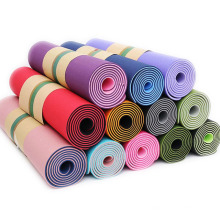 Factory price  high quality Non Slip  custom printed logo  TPE yoga mat